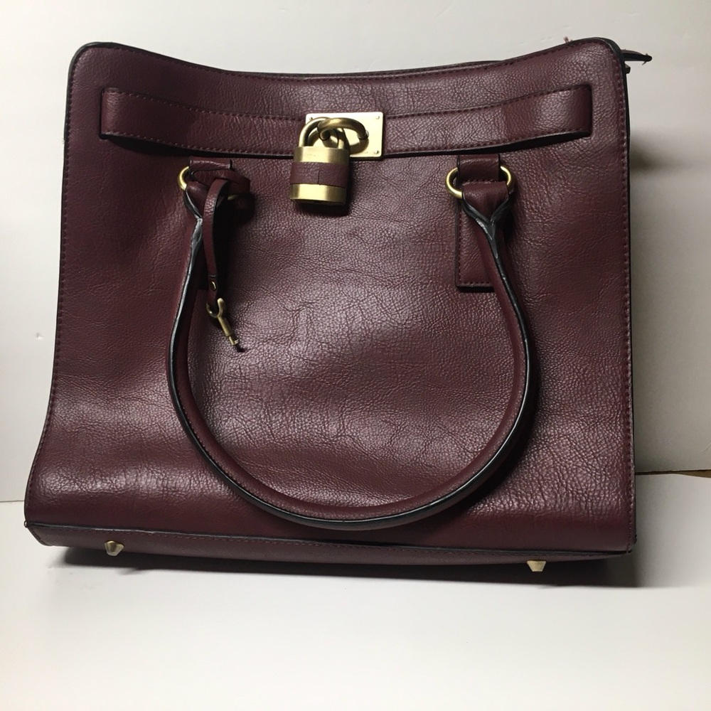 Modcloth Burgundy Large Purse Handbag Business Career
